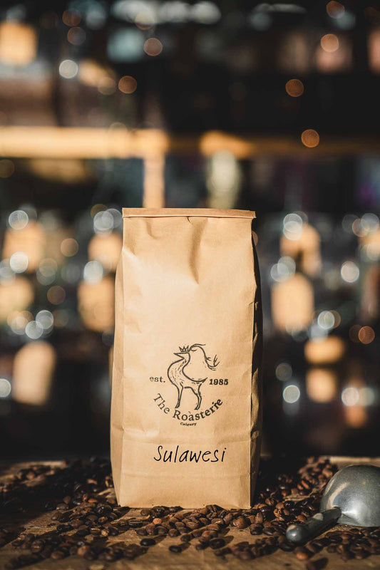 Delicious Sulawesi Toraja coffee beans.